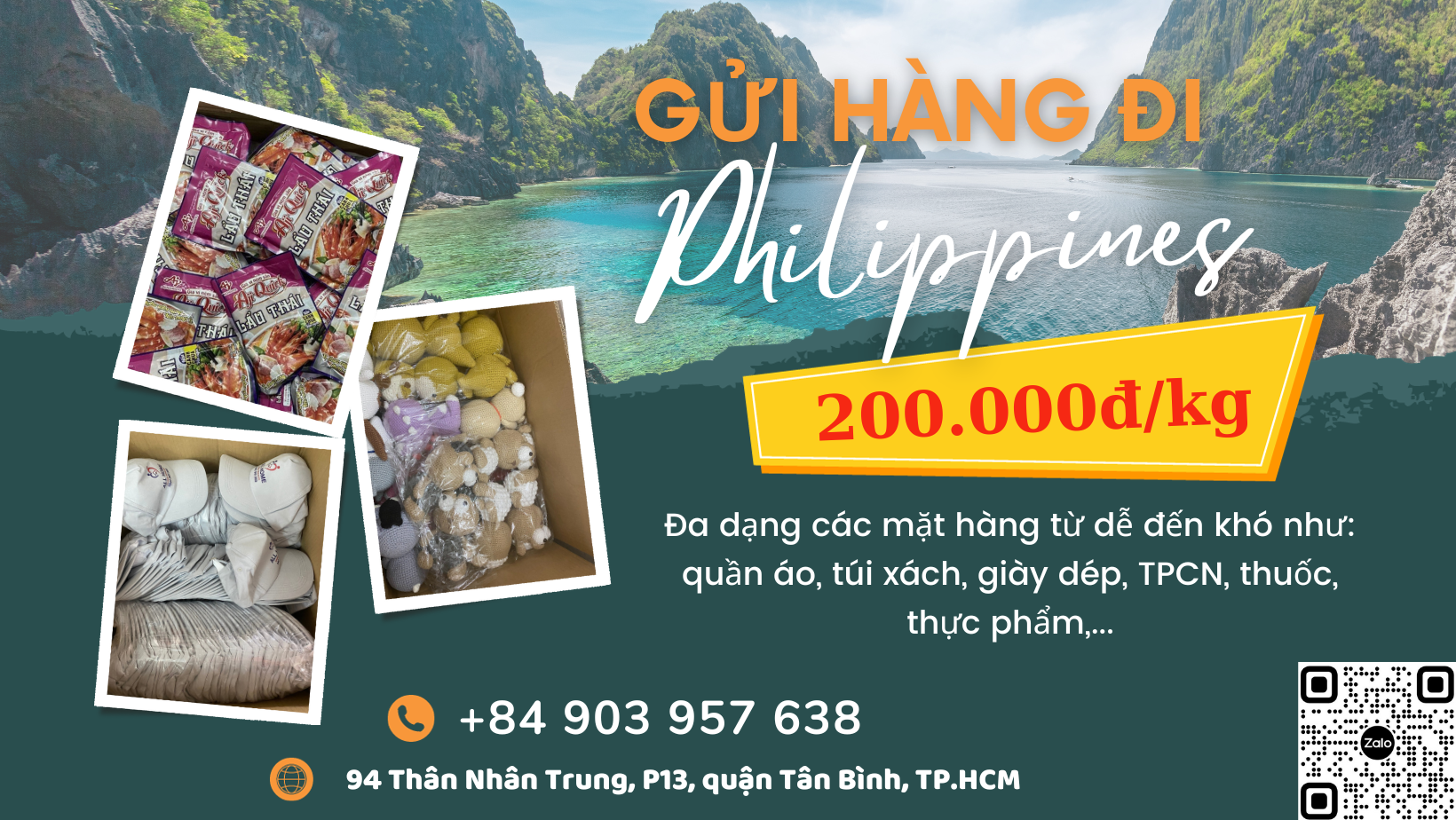 Gửi hàng đi Philippines